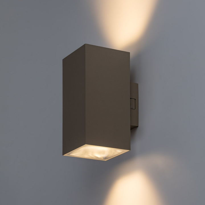 Applique da esterno, Urfa, LED 18 W, 1800 lm, temperatura di colore 2700, 4000, 6500 K, H 16 cm, IP65, grigio-beige, 77215