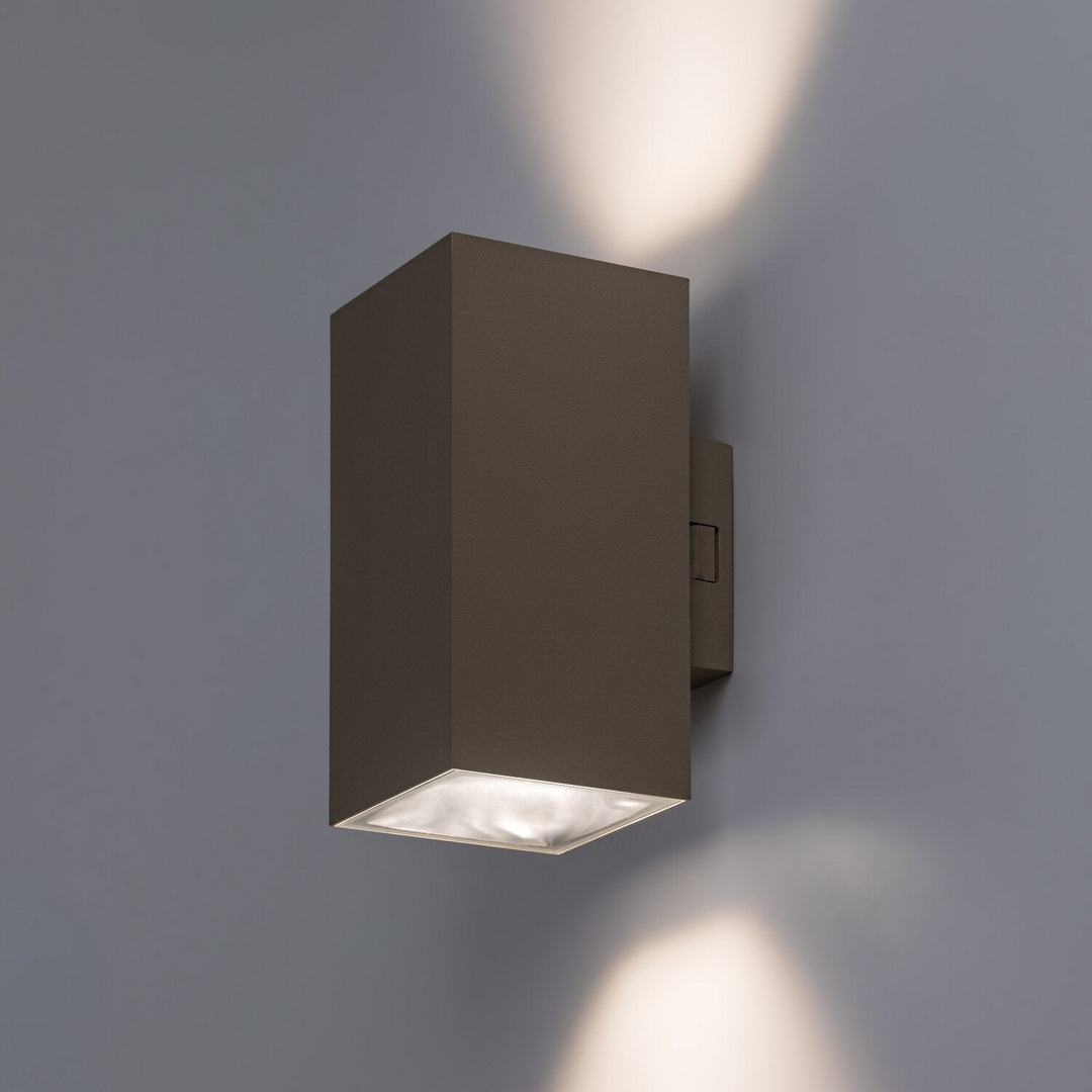 Applique da esterno, Urfa, LED 18 W, 1800 lm, temperatura di colore 2700, 4000, 6500 K, H 16 cm, IP65, grigio-beige, 77215