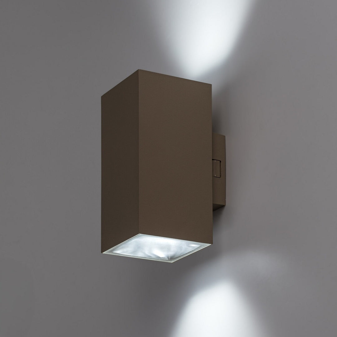 Applique da esterno, Urfa, LED 18 W, 1800 lm, temperatura di colore 2700, 4000, 6500 K, H 16 cm, IP65, grigio-beige, 77215