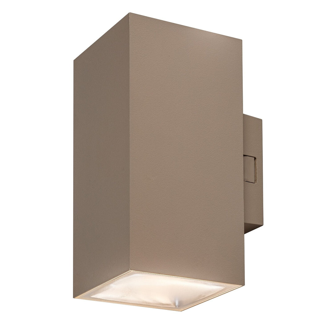Applique da esterno, Urfa, LED 18 W, 1800 lm, temperatura di colore 2700, 4000, 6500 K, H 16 cm, IP65, grigio-beige, 77215