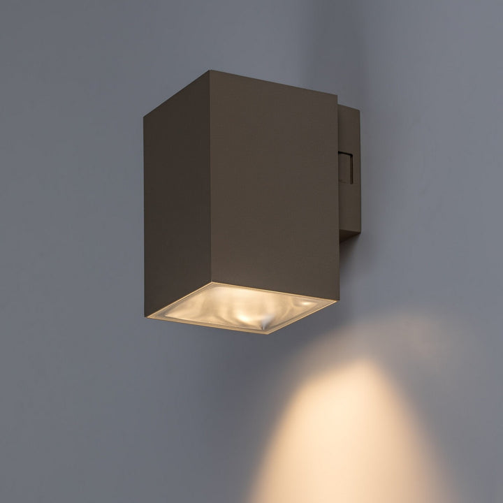 Applique da esterno, Urfa, LED 9 W, 900 lm, temperatura di colore 2700, 4000, 6500 K, H 11,5 cm, IP65, grigio-beige, 77216