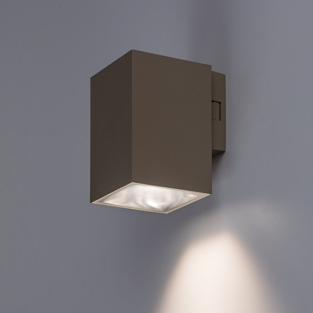 Applique da esterno, Urfa, LED 9 W, 900 lm, temperatura di colore 2700, 4000, 6500 K, H 11,5 cm, IP65, grigio-beige, 77216