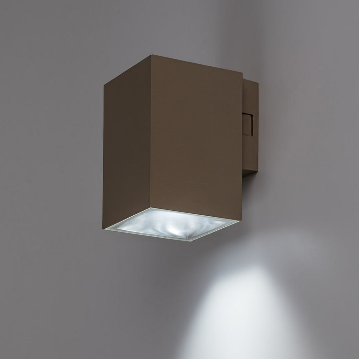 Applique da esterno, Urfa, LED 9 W, 900 lm, temperatura di colore 2700, 4000, 6500 K, H 11,5 cm, IP65, grigio-beige, 77216
