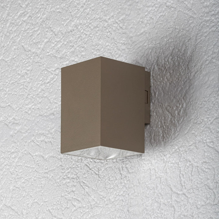 Applique da esterno, Urfa, LED 9 W, 900 lm, temperatura di colore 2700, 4000, 6500 K, H 11,5 cm, IP65, grigio-beige, 77216