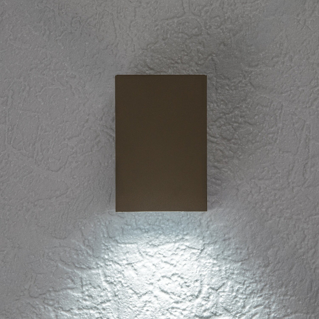 Applique da esterno, Urfa, LED 9 W, 900 lm, temperatura di colore 2700, 4000, 6500 K, H 11,5 cm, IP65, grigio-beige, 77216