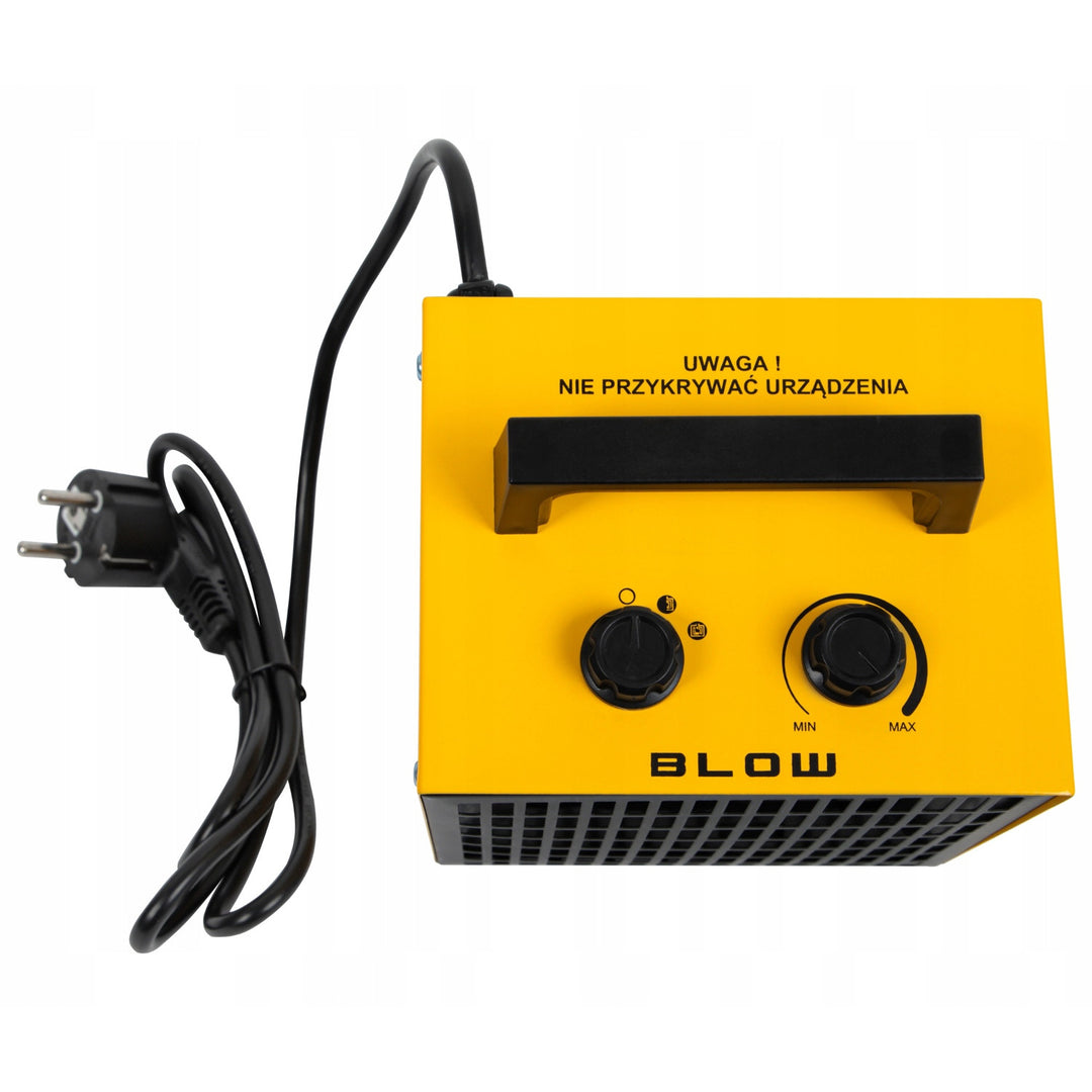 Riscaldatore Blow, potenza 2000 W, 2 livelli di riscaldamento, termostato regolabile, protezione contro il surriscaldamento, 44-904#