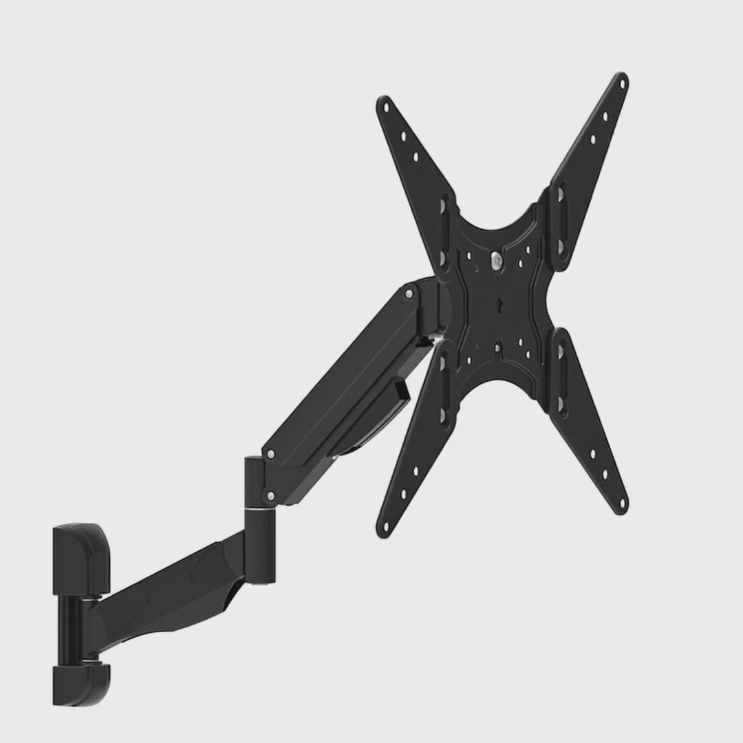 Staffa per TV o monitor nero Molla a gas MC-784 Maclean 32 "-55" 22kg