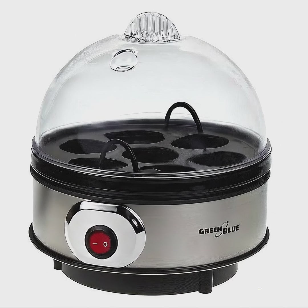 Cuociuova automatico GreenBlue, potenza 400W, fino a 7 uova, misurino, 220-240V~, 50 Hz, GB572