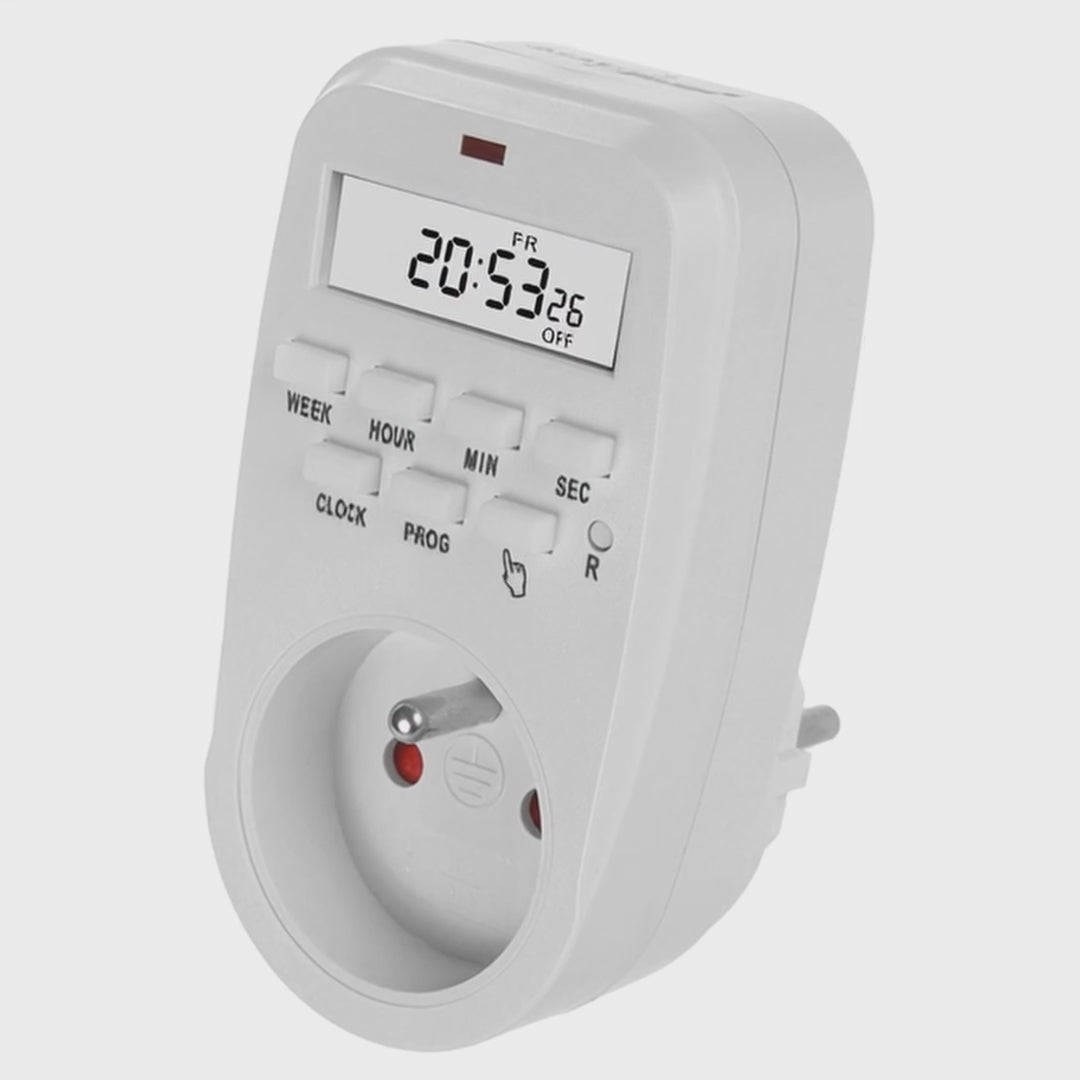 Timer digitale GreenBlue - carico massimo 16A, IP20, GB362 E