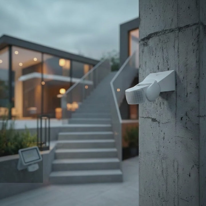 Sensore di movimento a infrarossi con telecomando IP65, max 800 W (lampadina), max 1200 W (LED) MCE241 Maclean Energy