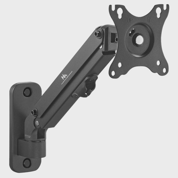 Supporto a parete per monitor Maclean, 17-27'', 7 kg max, molla a gas, MC-458
