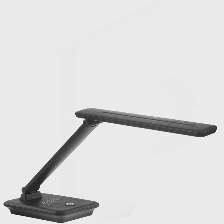 Lampada da scrivania LED dimmerabile Lampada da scrivania 9W con caricatore Qi a induzione